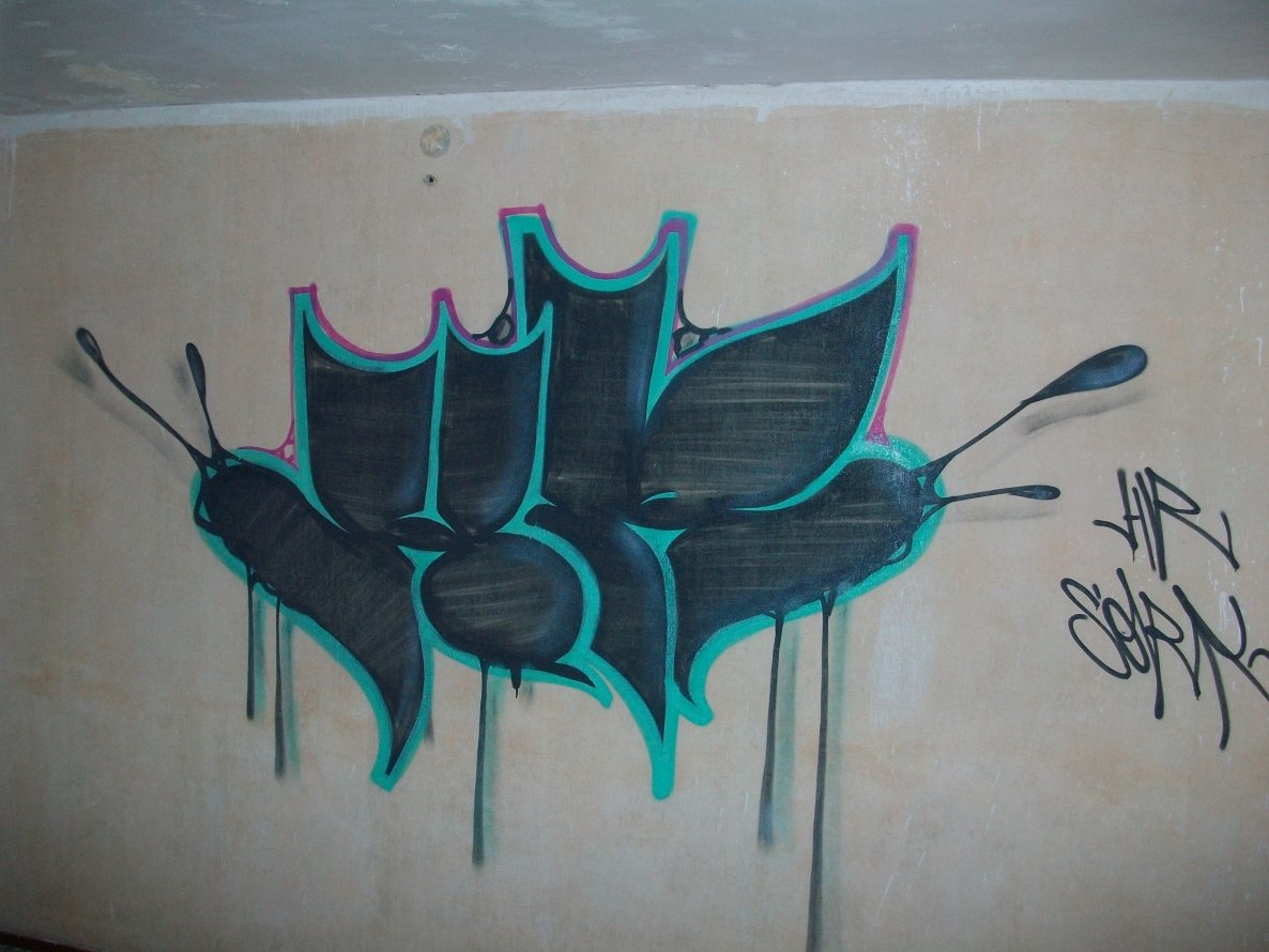 Graffiti Bombing in Gera - Photo by geracity - HR, Sork (2009)