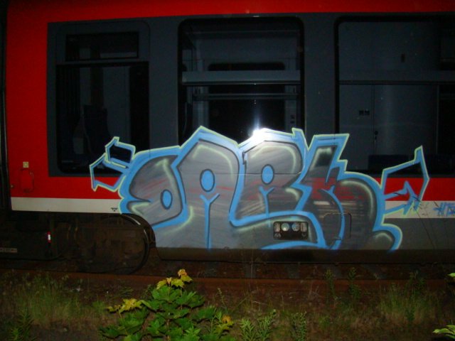 Graffiti Train in Gera - Photo by geracity - Dark