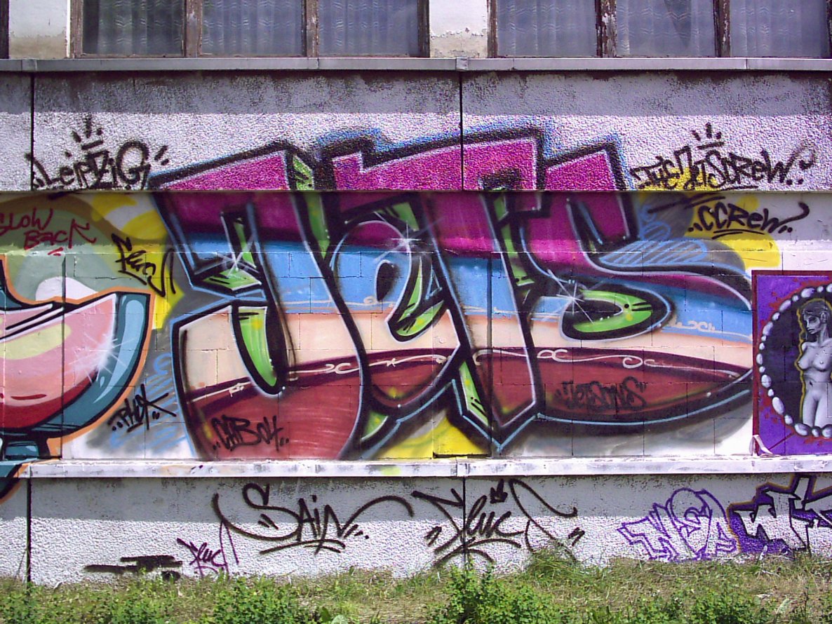 Graffiti Wall in Gera - Photo by geracity - jets (2004)