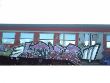 Graffiti Train in Gera - Photo by geracity (2008)