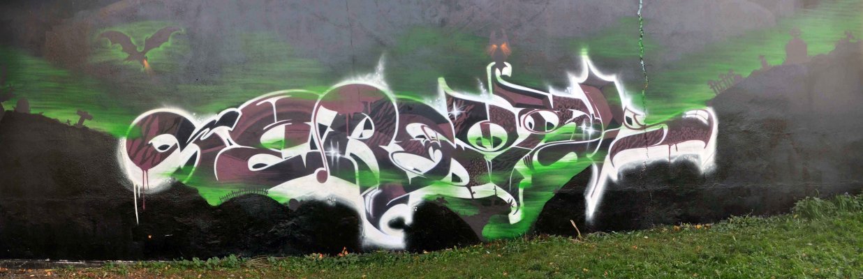 Graffiti Wall in Gera - Photo by geracity - Ser, Sork, S&S (2013)