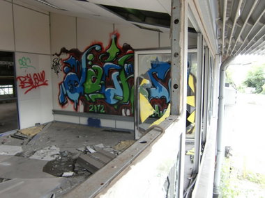 Graffiti Wall in Gera - Photo by geracity - Dachs (2012)
