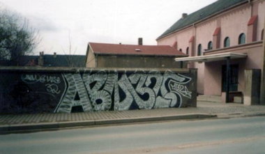 Graffiti Bombing in Gera - Photo by geracity
