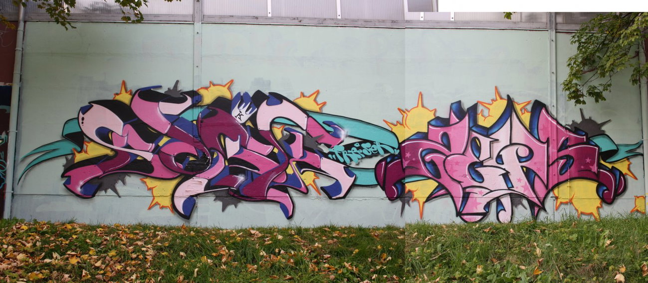 Graffiti Wall in Gera - Photo by geracity - Sork, Zeys (2012)