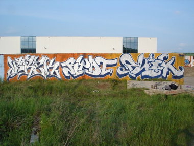 Graffiti Wall in Gera - Photo by geracity - Srek, Ryat, Phok
