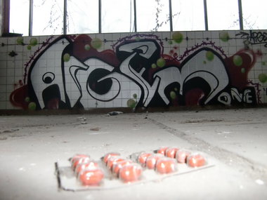 Graffiti Bombing in Gera - Photo by geracity - Argem