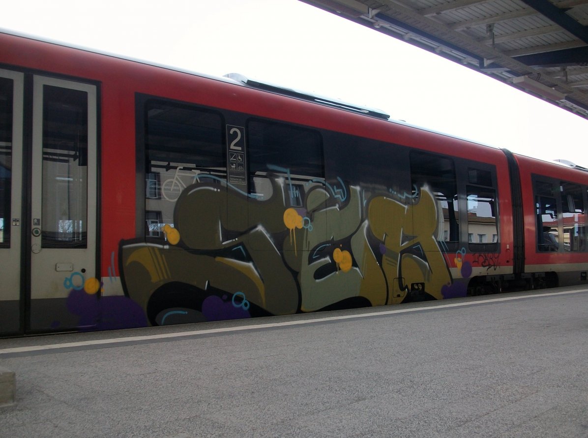 Graffiti Train in Gera - Photo by geracity - Ser (2010)