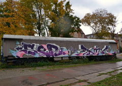 Graffiti Train in Jena - Photo by geracity - Ser, Dark (2013)
