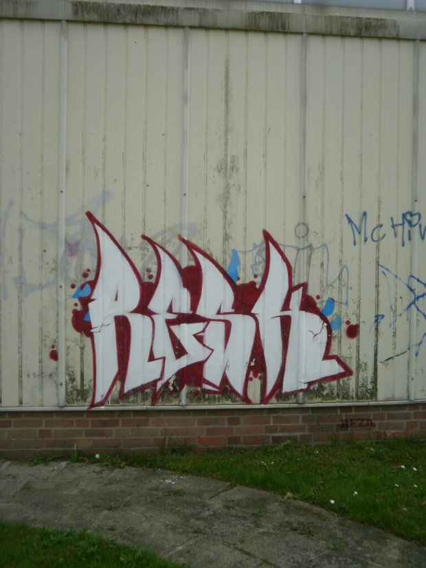 Graffiti Bombing in Gera - Photo by geracity - Resk (2011)