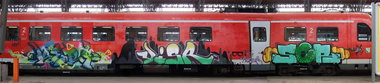 Graffiti Train - Photo by geracity - kery, visr, ser (2010)