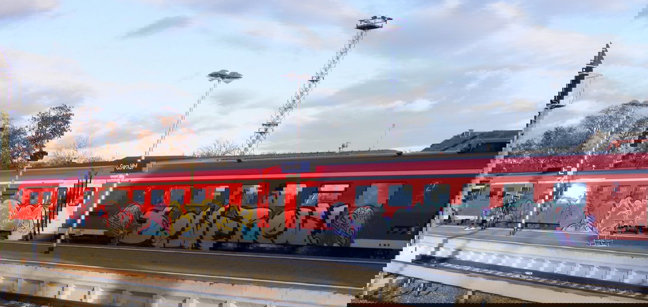 Graffiti Train in Gera - Photo by geracity - Leo, Daw