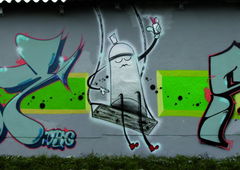 Graffiti Wall in Gera - Photo by geracity - kery, ser, org (2013)