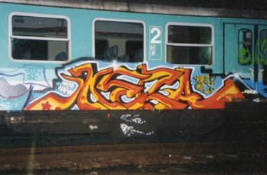 Graffiti Train in Gera - Photo by geracity - Tera