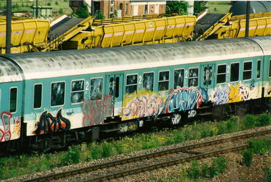 Graffiti Train in Gera - Photo by geracity