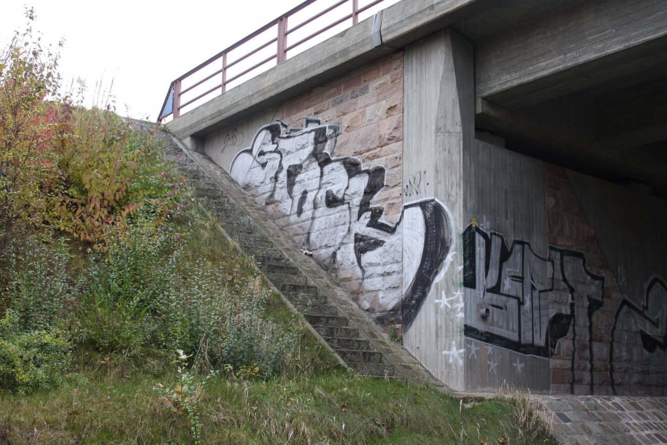 Graffiti Bombing in Gera - Photo by geracity - Stock