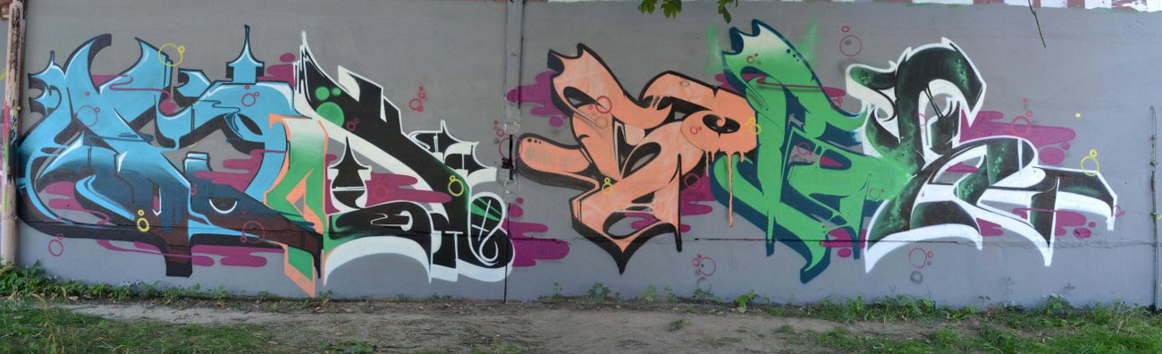 Graffiti Wall in Gera - Photo by geracity - Dark, Sork, S&S (2012)
