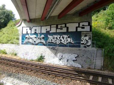 Graffiti Wall in Gera - Photo by geracity - Rapists, stolz, reks
