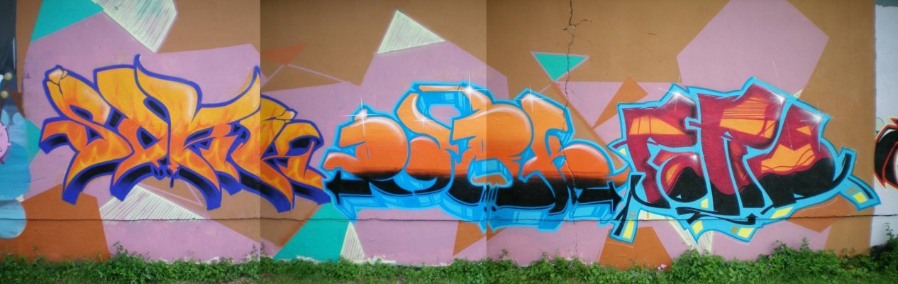 Graffiti Wall in Gera - Photo by geracity - Sork, Dark, Pord (2010)
