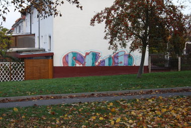 Graffiti Bombing in Gera - Photo by geracity - fts (1995)