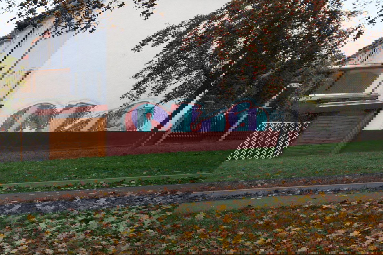 Graffiti Bombing in Gera - Photo by geracity - fts (1995)