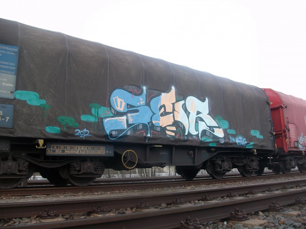 Graffiti Train in Gera - Photo by geracity - Ser, S&S (2012)