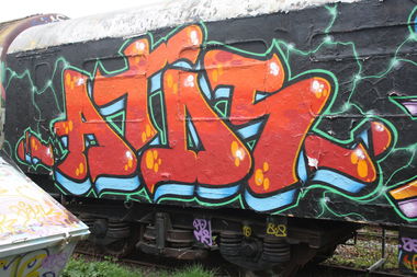 Graffiti Train in Jena - Photo by geracity - Atos (2013)
