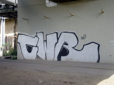 Graffiti Bombing in Gera - Photo by geracity - cwr (2007)