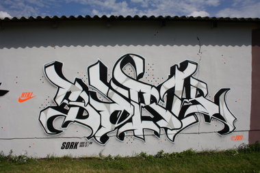 Graffiti Wall in Gera - Photo by geracity - Sork, s&s (2011)