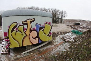 Graffiti Bombing in Gera - Photo by geracity (2011)