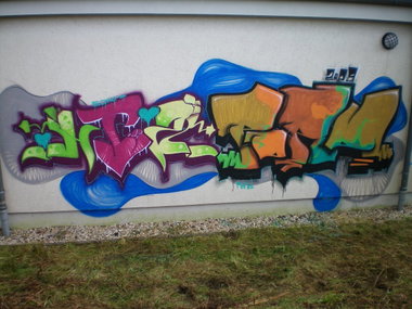 Graffiti Wall in Gera - Photo by geracity - htz, pord (2009)