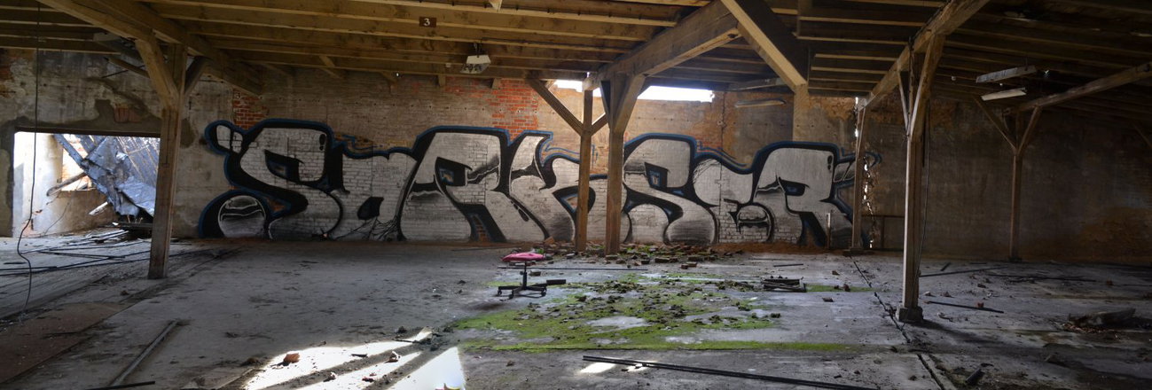 Graffiti Wall in Gera - Photo by geracity - Sork, Ser, S&S (2014)