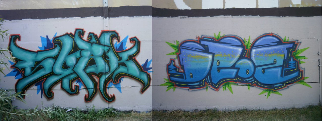 Graffiti Wall in Gera - Photo by geracity - sork, deoz