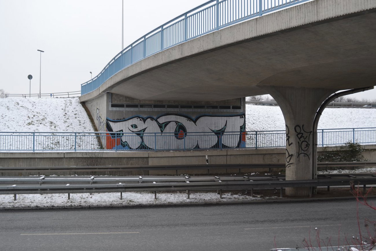 Graffiti Wall in Gera - Photo by geracity - Rdm, Redröm (2014)
