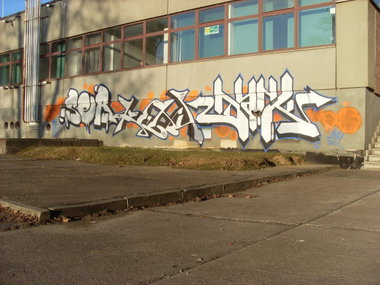 Graffiti Wall in Gera - Photo by geracity - Ser, Kery, Dark (2011)
