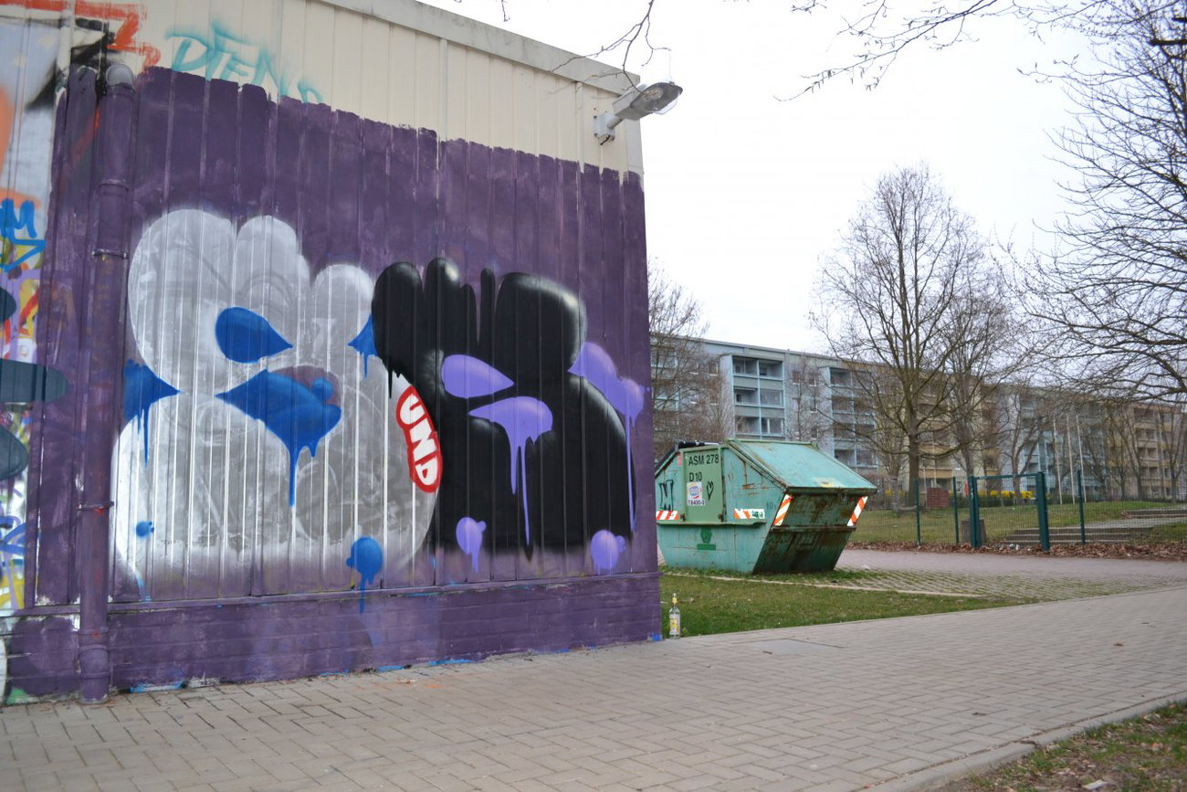 Graffiti Wall in Gera - Photo by geracity - SundS, Sork, Ser (2014)