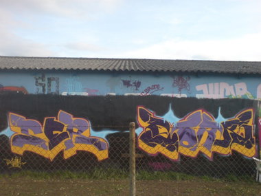 Graffiti Wall in Gera - Photo by geracity - Ser, Sork (2009)