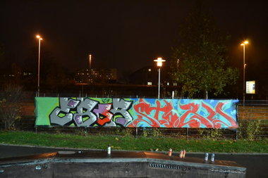 Graffiti Wall in Gera - Photo by geracity - Ebor, Storm (2014)