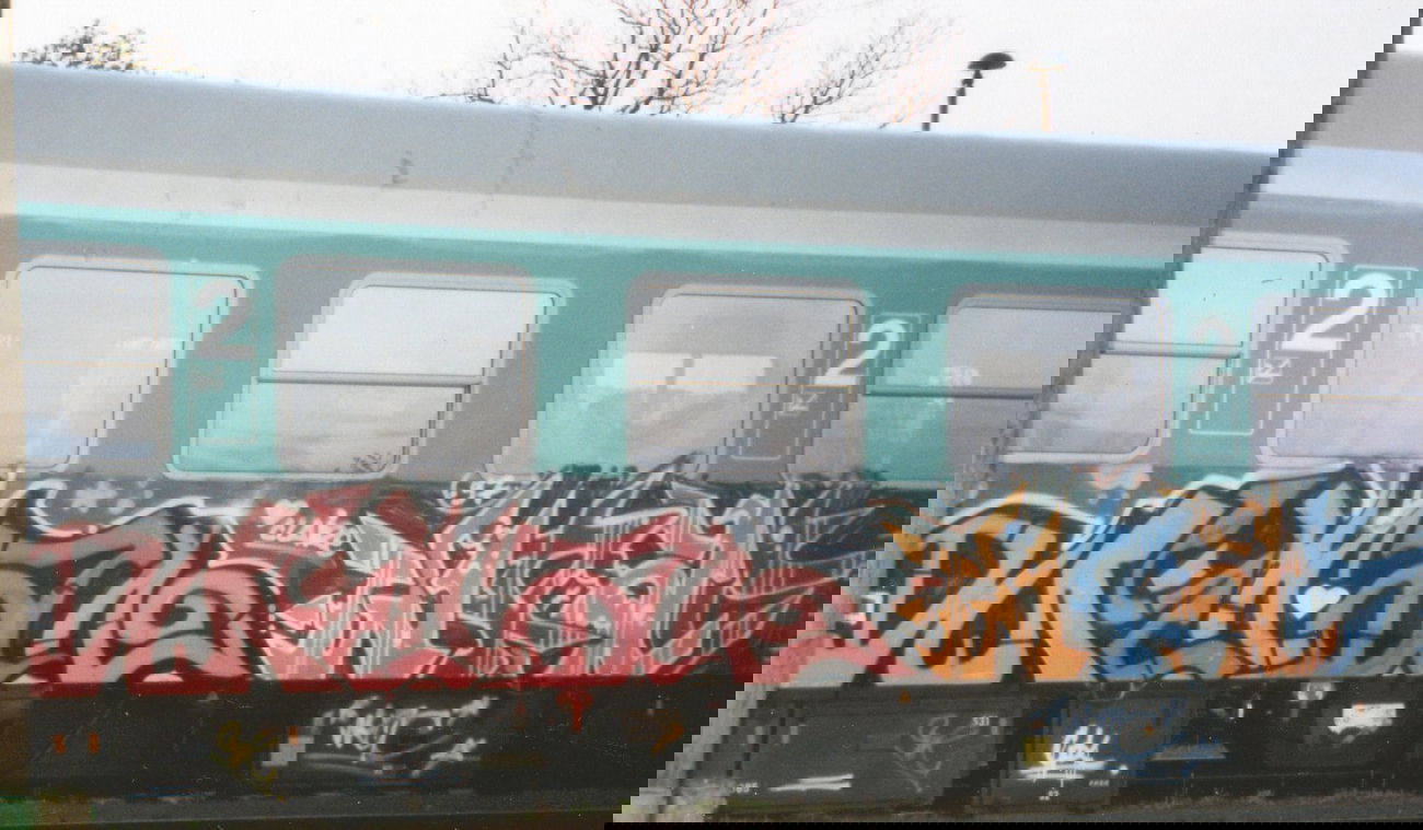 Graffiti Train in Gera - Photo by geracity - metan, wrac (1997)