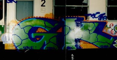 Graffiti Train in Gera - Photo by geracity - gk