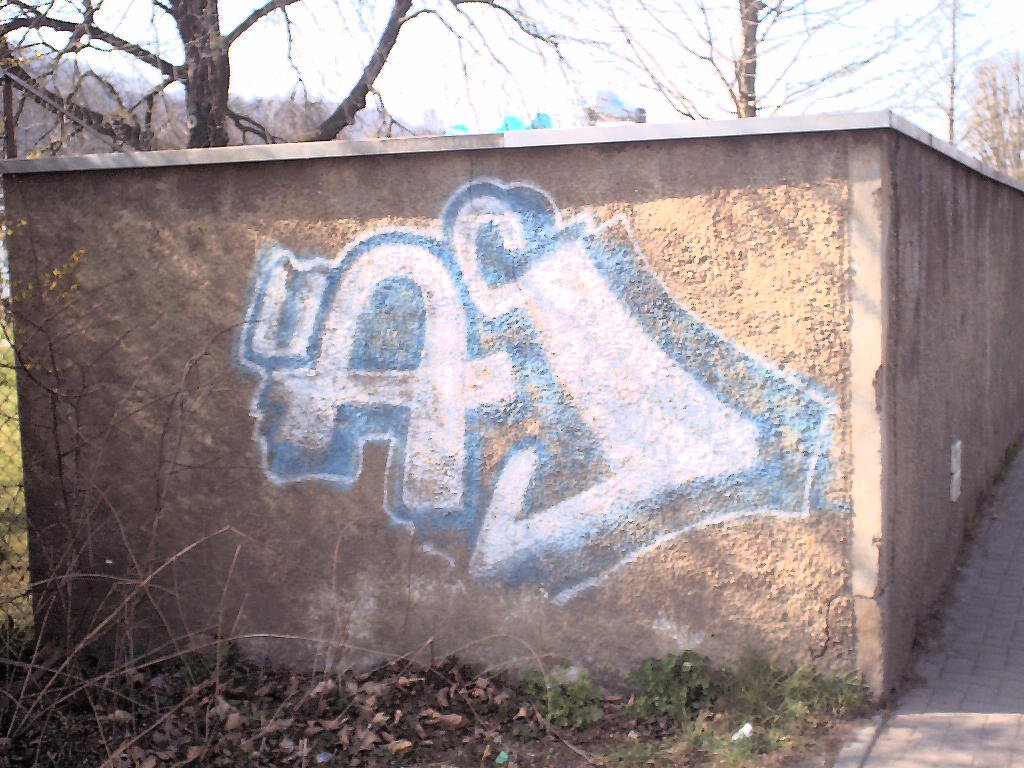 Graffiti Bombing in Gera - Photo by geracity - uas