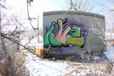 Graffiti Bombing in Gera - Photo by geracity - htrz