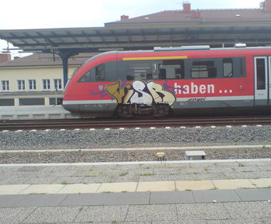 Graffiti Train in Gera - Photo by geracity - visr