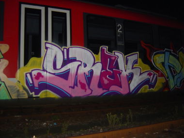 Graffiti Train in Gera - Photo by geracity - srek