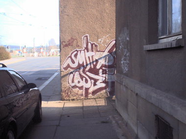 Graffiti Bombing in Gera - Photo by geracity