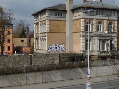Graffiti Bombing in Gera - Photo by geracity - ser (2012)