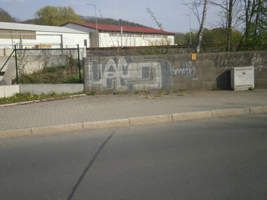 Graffiti Bombing in Gera - Photo by geracity - uas