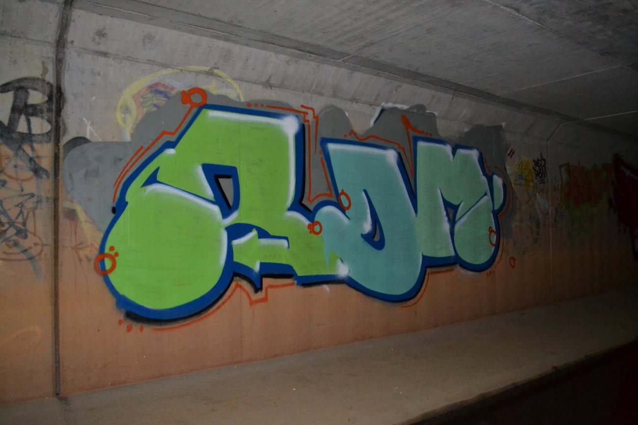 Graffiti Wall in Gera - Photo by geracity - Rdm, Redröm (2014)