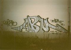 Graffiti Bombing in Gera - Photo by geracity - abm (1996)