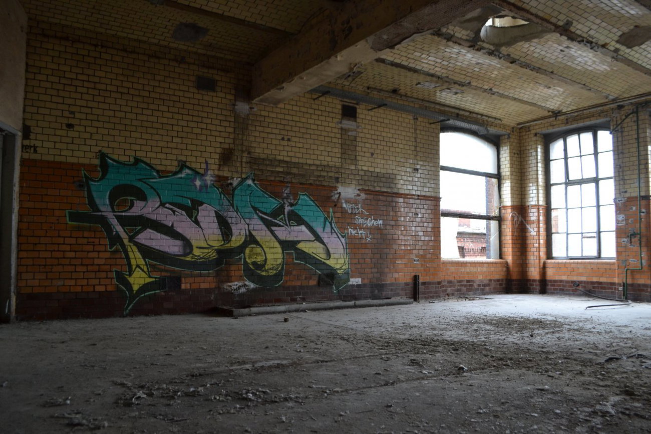 Graffiti Wall in Gera - Photo by geracity - Rdm, Redröm (2014)