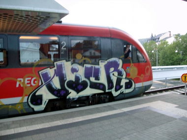 Graffiti Train in Gera - Photo by geracity - vicr